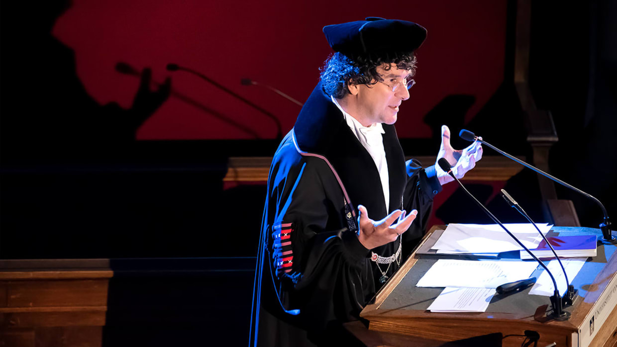 Vertrekkend rector Peter-Paul Verbeek.